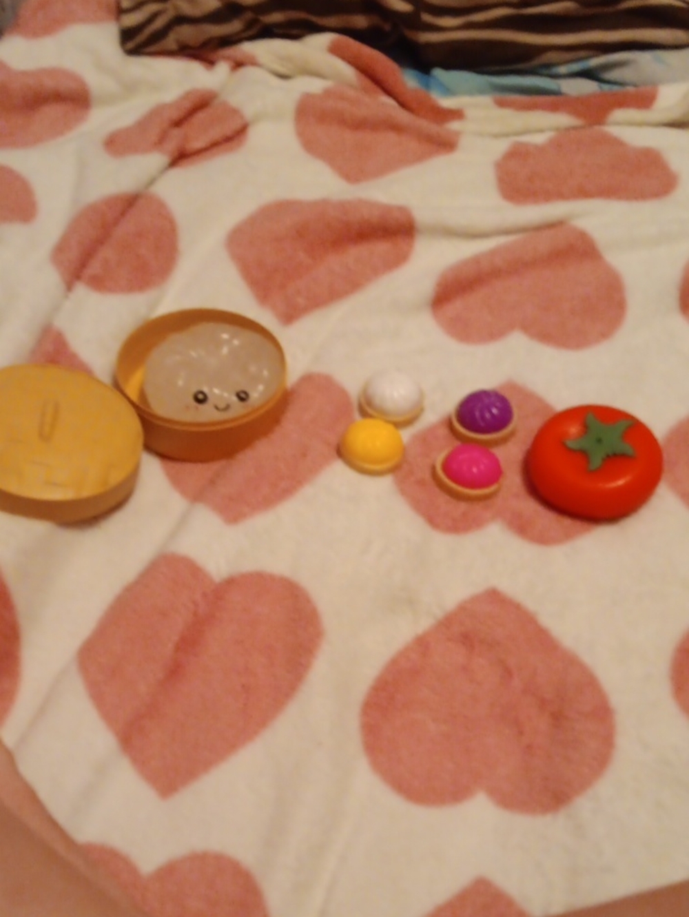 Kids Play Food Toy Set - Pink, Purple, Yellow & Orange